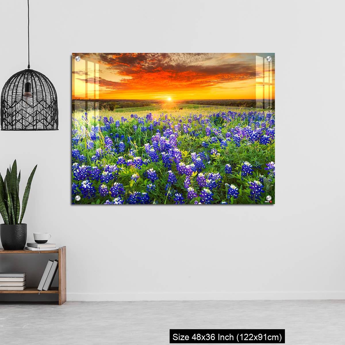 OMGs Acrylic Wall Decor – Sunset on Sugar Ridge Road, Ennis, TX - Image 6