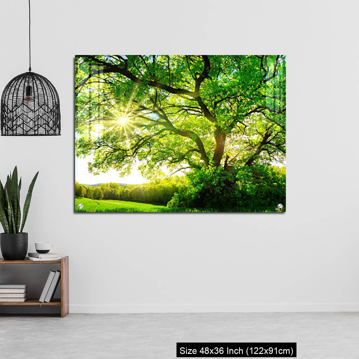 OMGs Acrylic Wall Decor – The sun shining through a majestic oak tree - Image 6