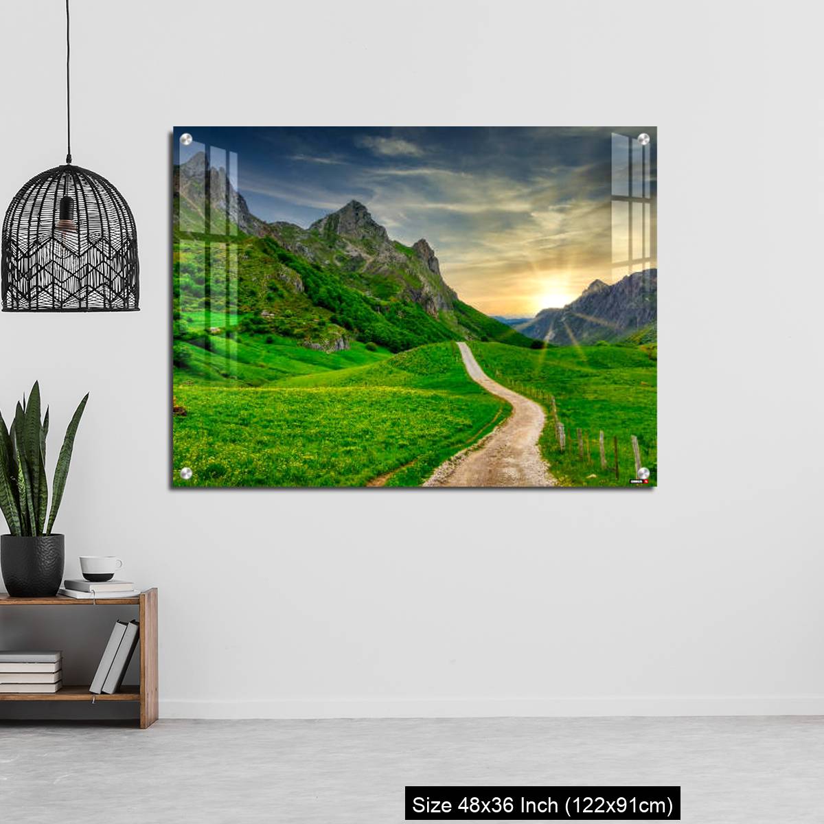 OMGs Acrylic Wall Decor – Track and mountains in Valle del Lago, Somiedo Nature Park, Asturias, Spain - Image 6