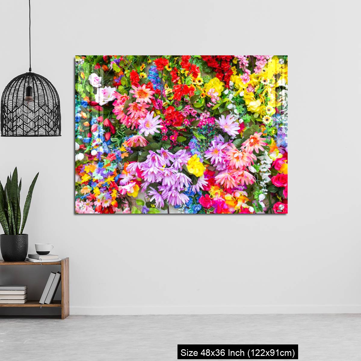 OMGs Acrylic Wall Decor – Various color flower background wall - Image 6