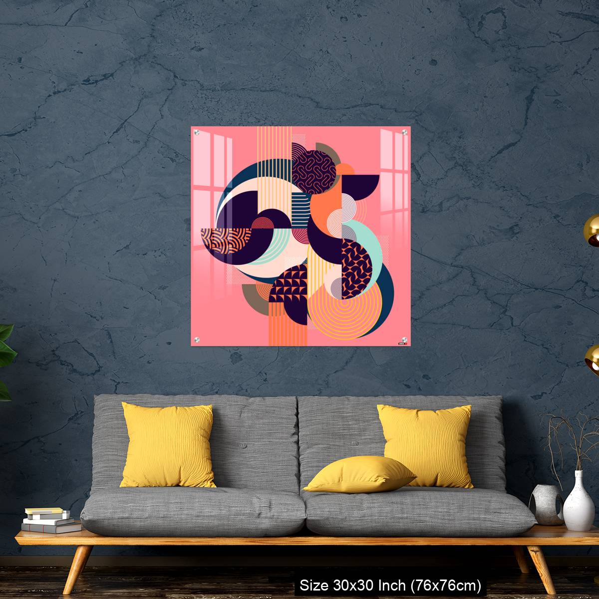 OMGs Acrylic Wall Decor – Abstract art colorful geometric composition. - Image 7