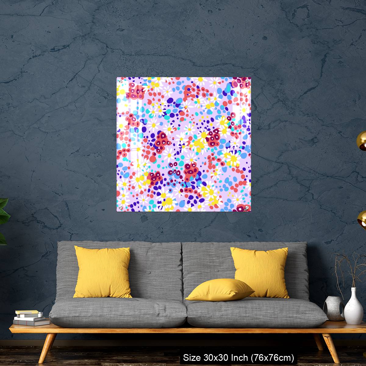 OMGs Acrylic Wall Decor – Bright nature summer floral background - Image 7