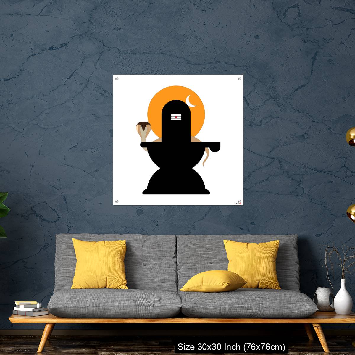 OMGs Acrylic Wall Decor – Shiva Lingam  with snake - Image 7