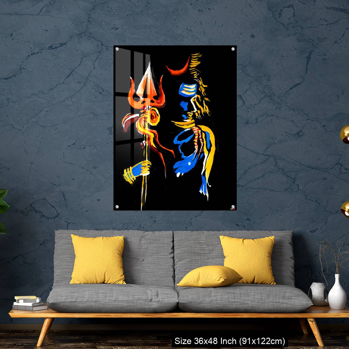OMGs Acrylic Wall Decor – Lord Shiva with his trishul - Image 7