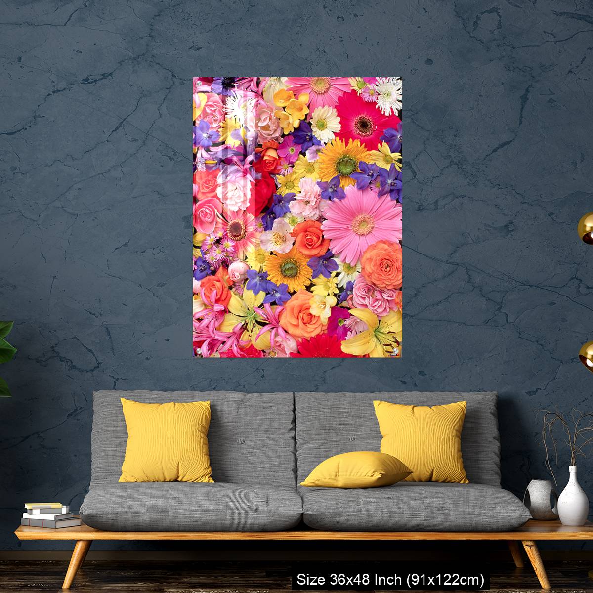 OMGs Acrylic Wall Decor – Colorful Flower Montage - Image 7