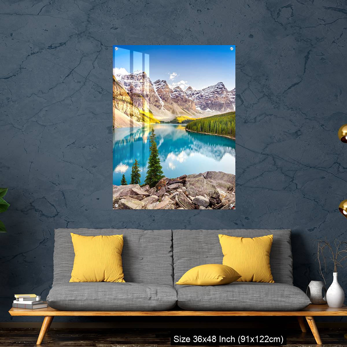 OMGs Acrylic Wall Decor – Landscape view of Moraine lake in Canadian Rocky Mountains - Image 7