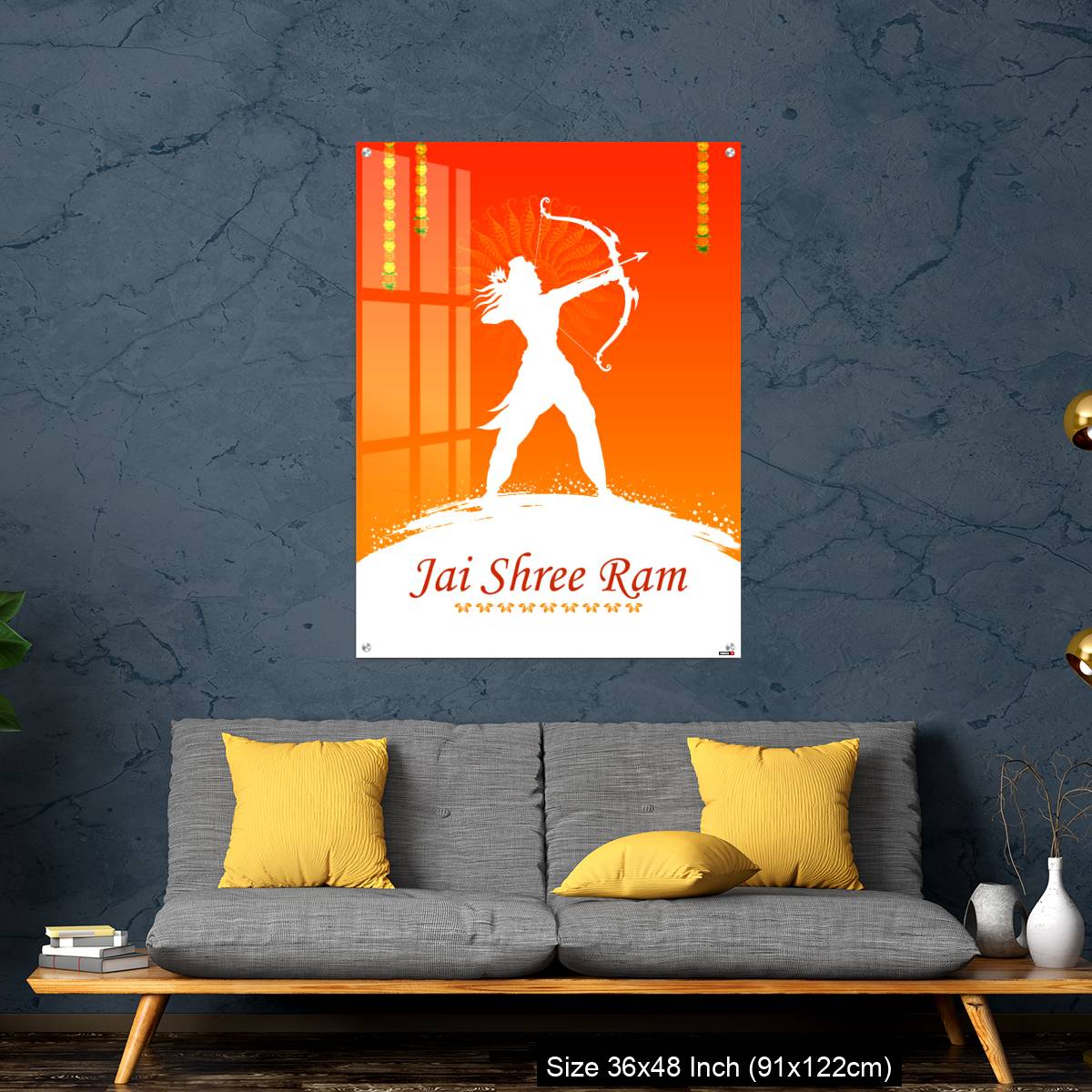 OMGs Acrylic Wall Decor – Lord Rama with bow arrow - Image 7