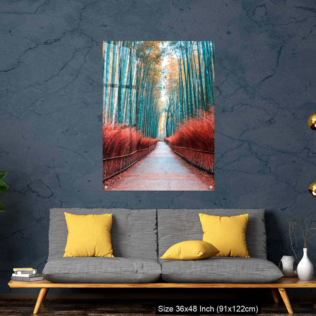 OMGs Acrylic Wall Decor – walkway bamboo tunnel named Arashiyama bamboo forest in Kyoto, Tourist landmark of Japan - Image 7