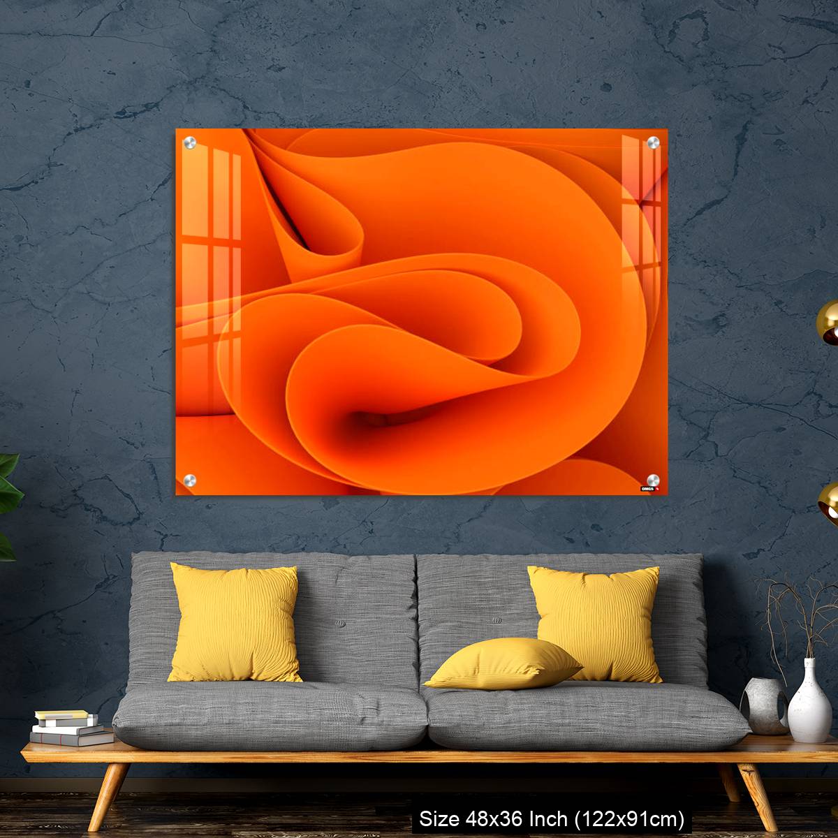 OMGs Acrylic Wall Decor – Wavy swirly fabric. - Image 7