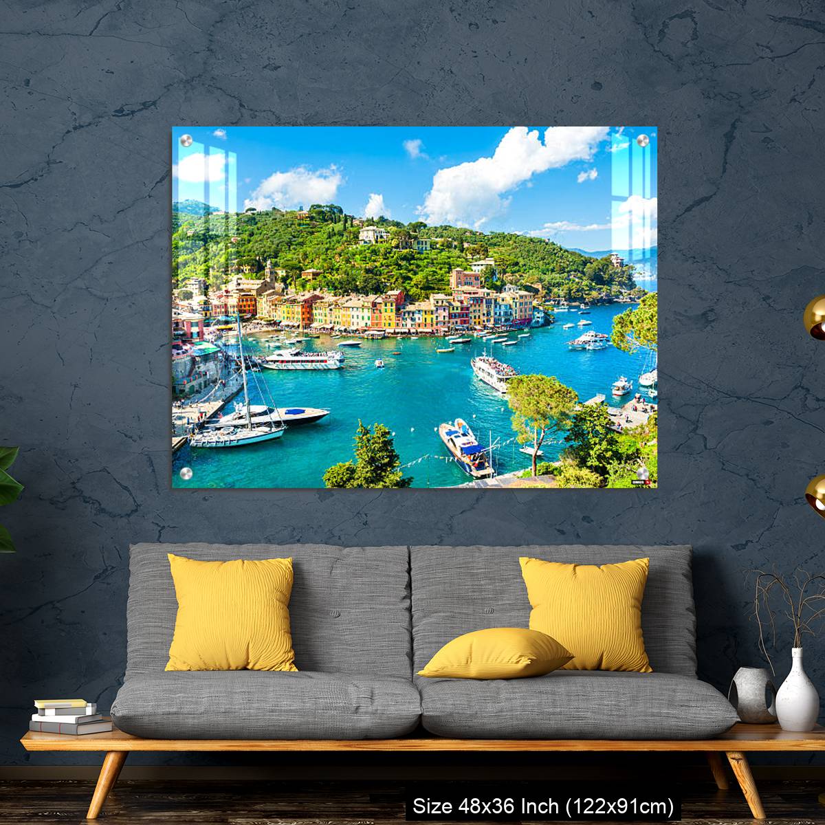 OMGs Acrylic Wall Decor – Beautiful view of Portofino, Liguria, Italy - Image 7