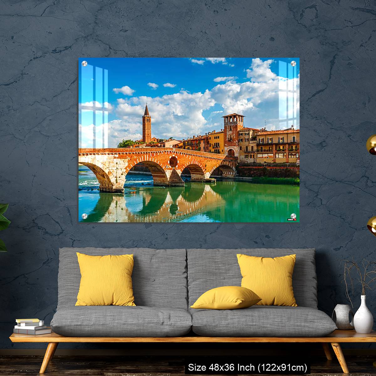 OMGs Acrylic Wall Decor – Bridge Ponte Pietra in Verona on Adige river - Image 7