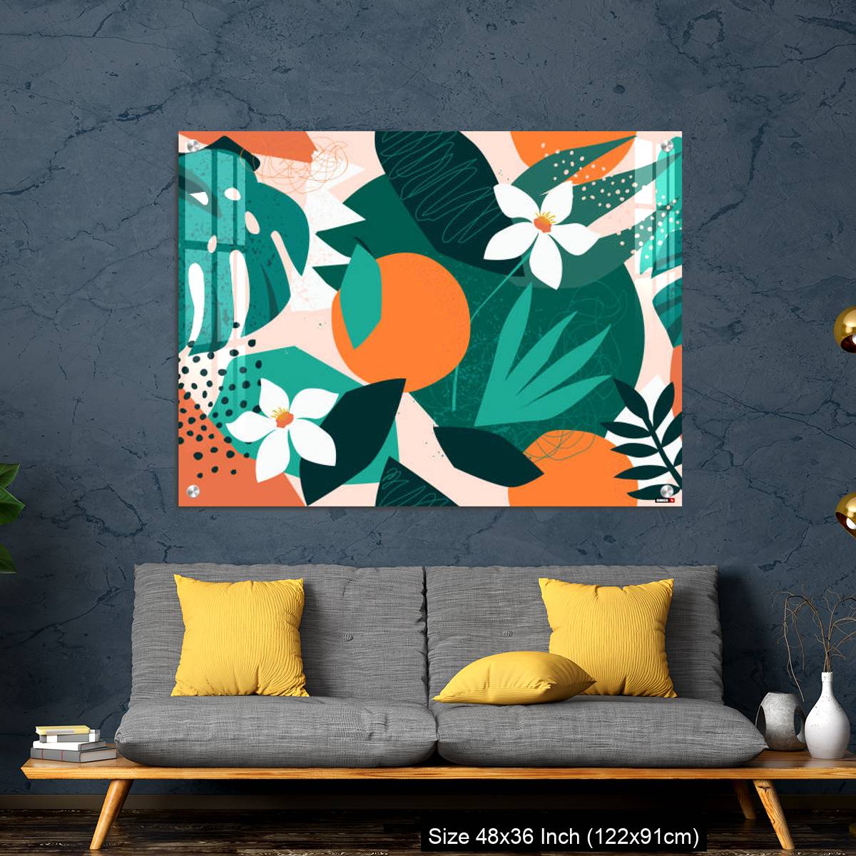 OMGs Acrylic Wall Decor – Collage contemporary floral seamless pattern - Image 7