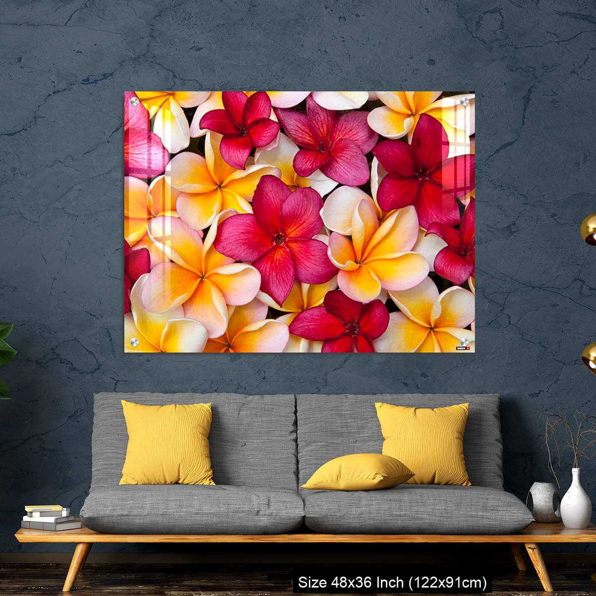 OMGs Acrylic Wall Decor – Colorful Pulmeria (or Frangipani) flowers - Image 7