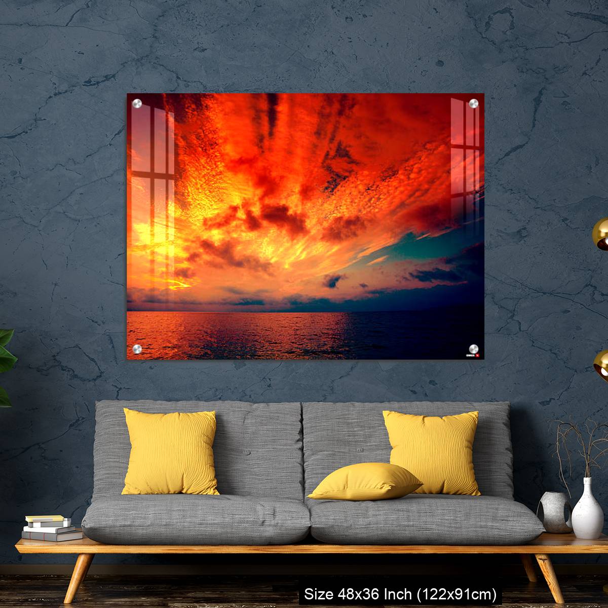 OMGs Acrylic Wall Decor – Early morning, burned sunrise over sea - Image 7