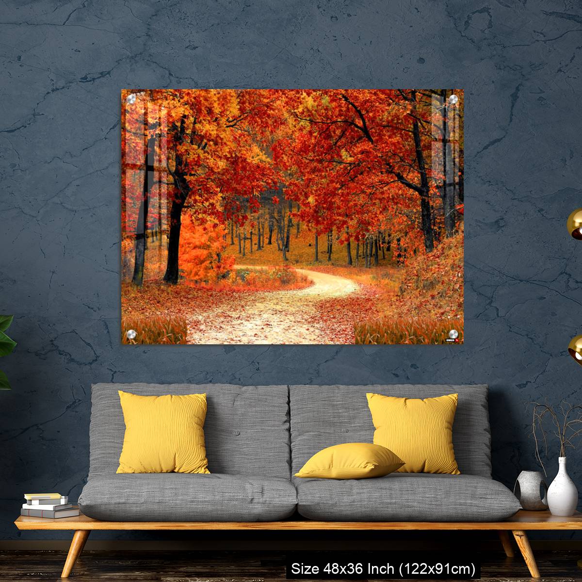OMGs Acrylic Wall Decor – England-Foggy path in the autumn park - Image 7
