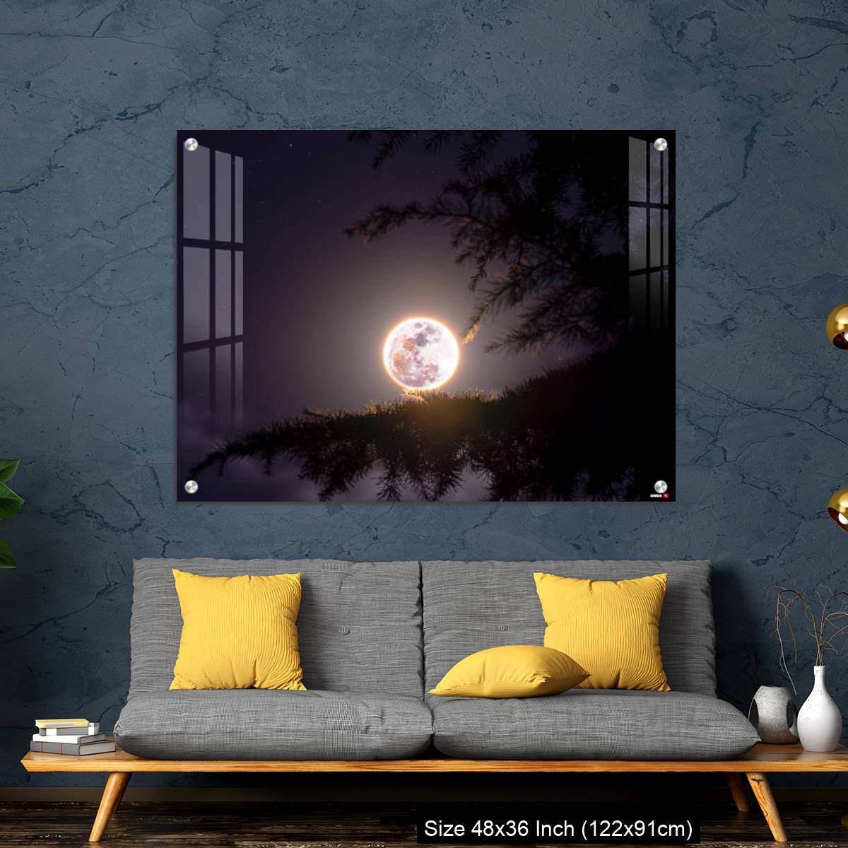 OMGs Acrylic Wall Decor – February's full Moon - The Snow Moon - Image 7