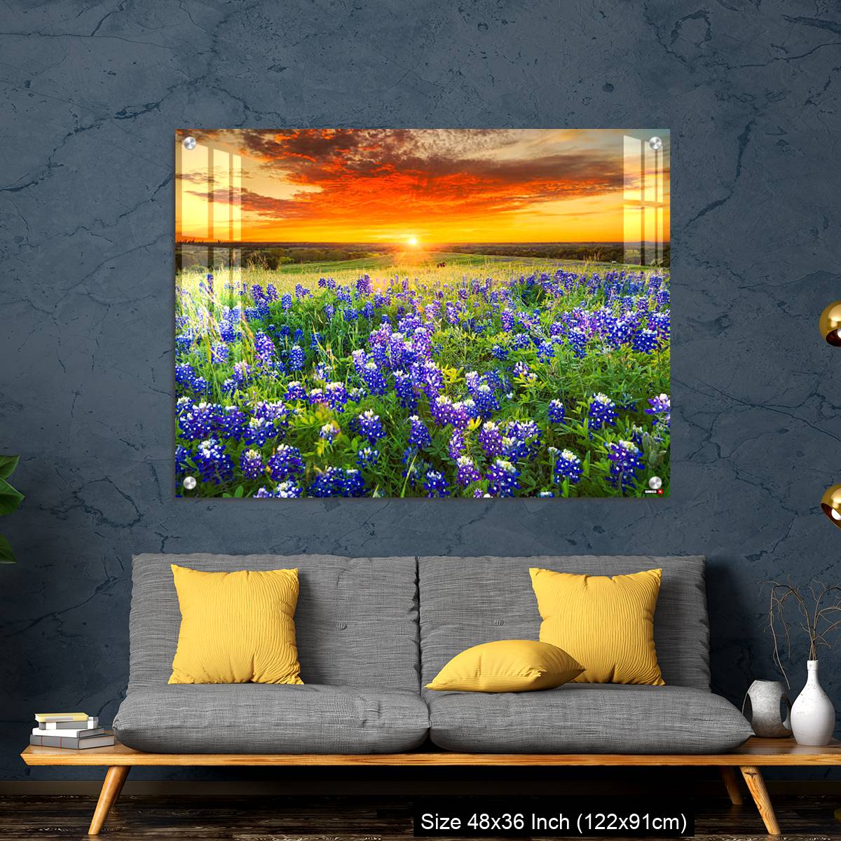 OMGs Acrylic Wall Decor – Sunset on Sugar Ridge Road, Ennis, TX - Image 7