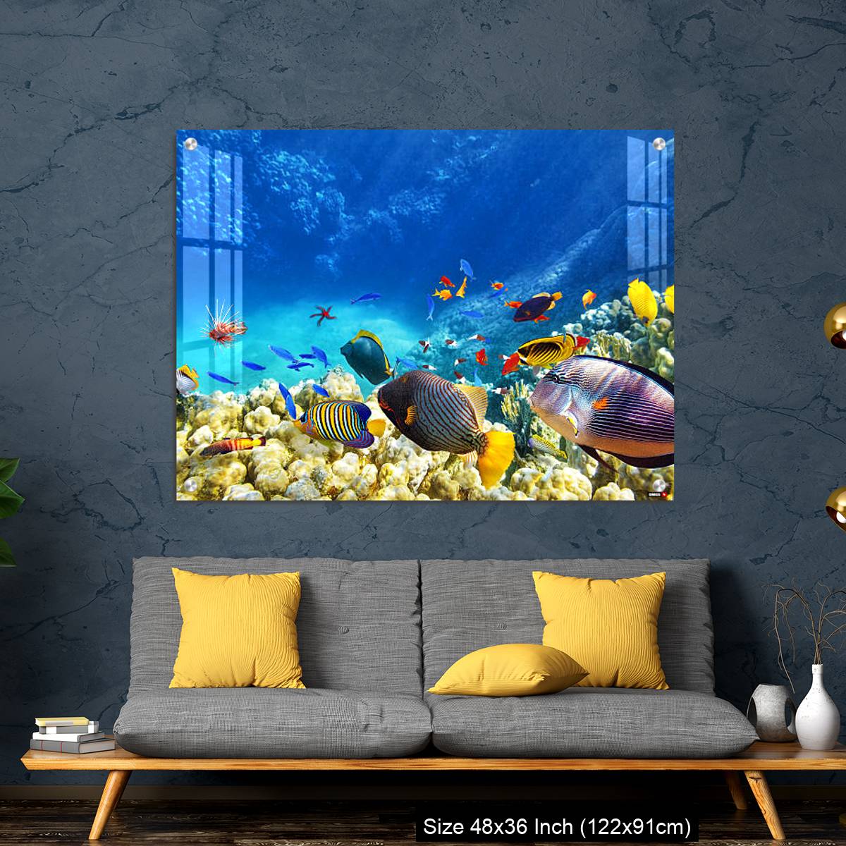 OMGs Acrylic Wall Decor – Underwater world with corals and tropical fish. - Image 7