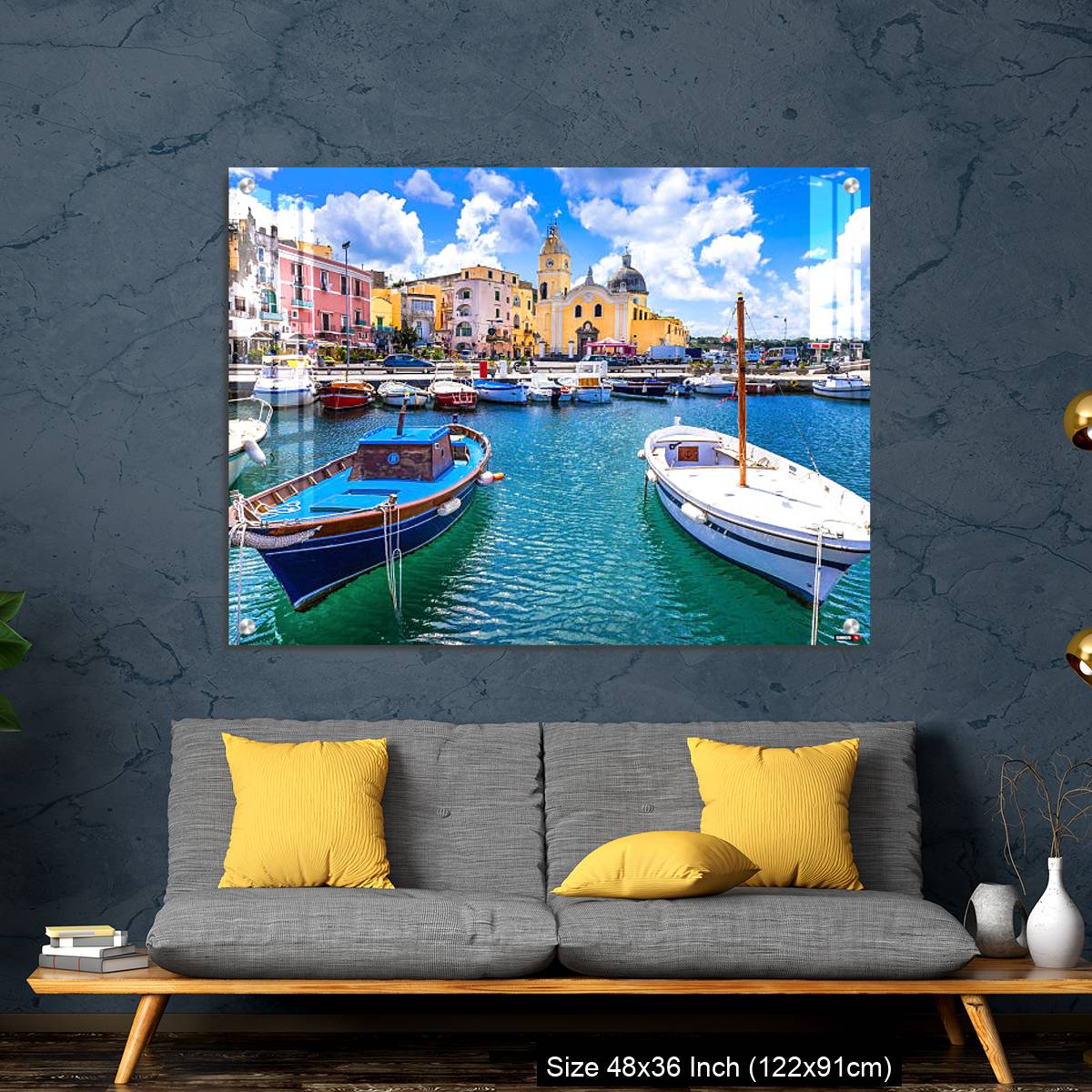 OMGs Acrylic Wall Decor – colorful Procida island in Campania, Italy - Image 7