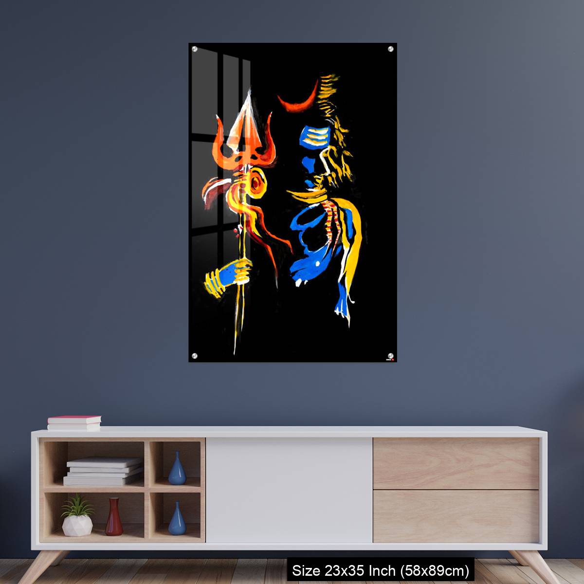 OMGs Acrylic Wall Decor – Lord Shiva with his trishul - Image 8