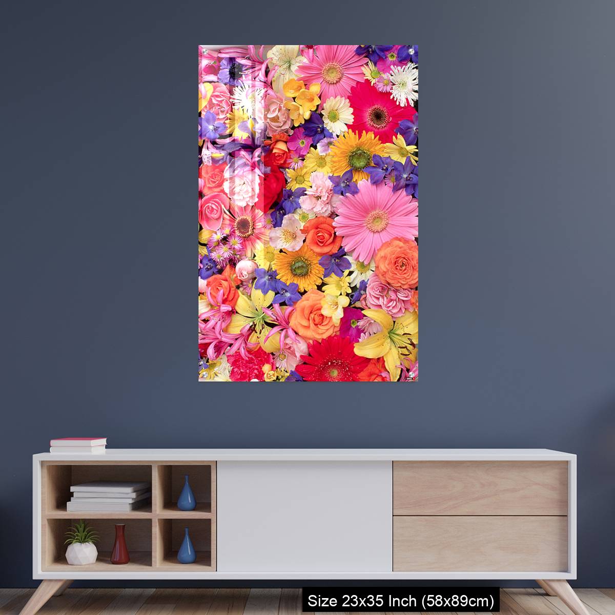 OMGs Acrylic Wall Decor – Colorful Flower Montage - Image 8