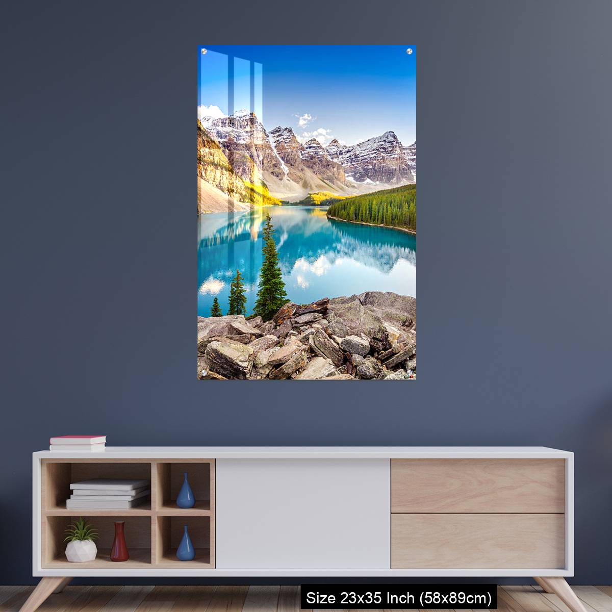 OMGs Acrylic Wall Decor – Landscape view of Moraine lake in Canadian Rocky Mountains - Image 8