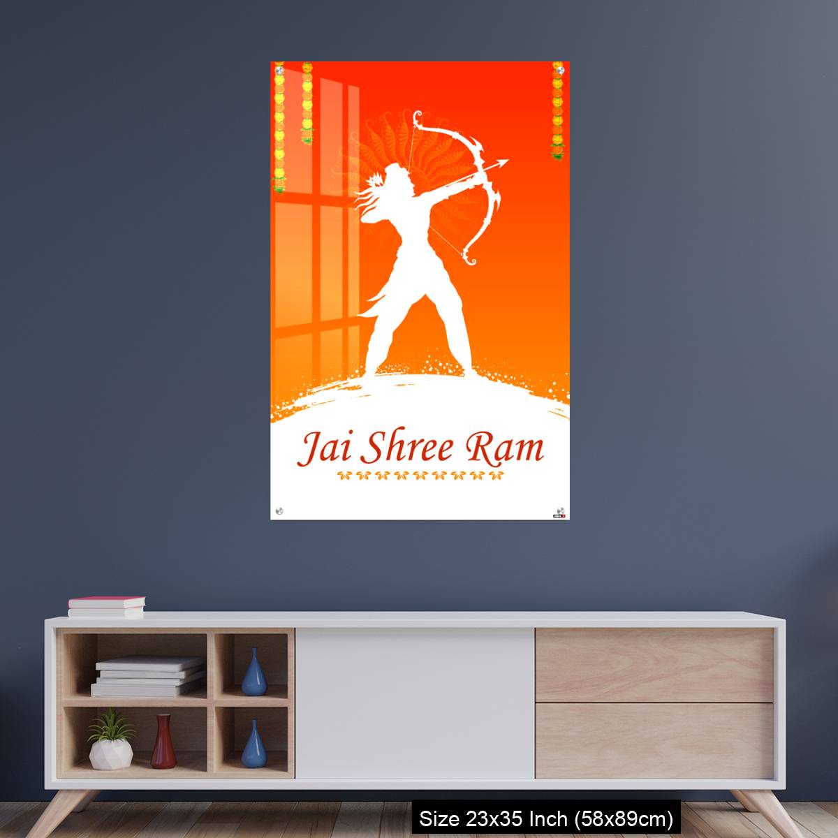 OMGs Acrylic Wall Decor – Lord Rama with bow arrow - Image 8