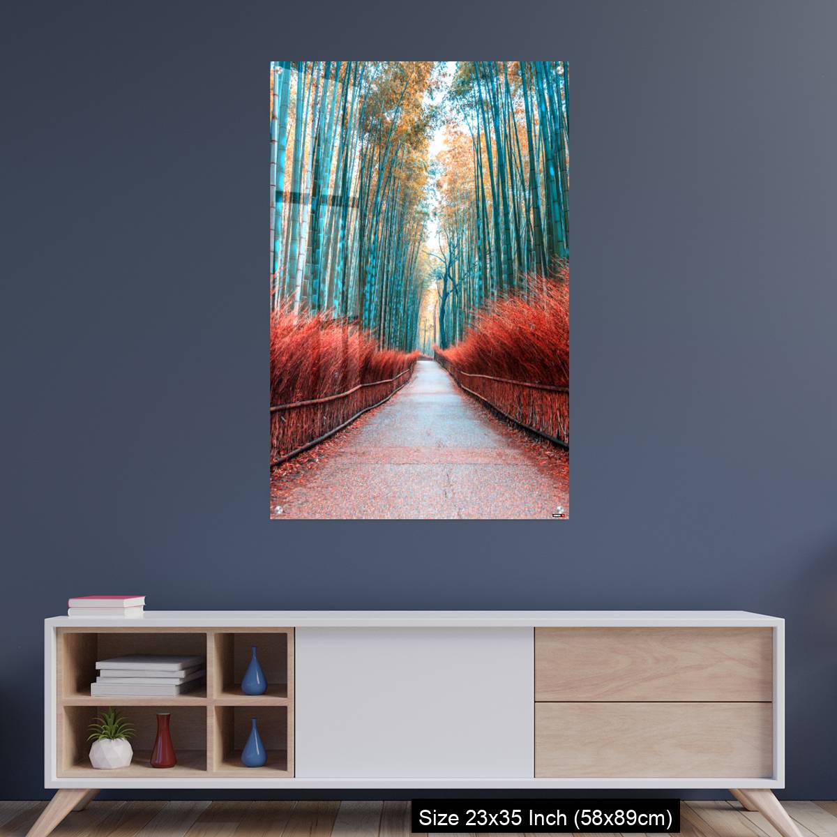 OMGs Acrylic Wall Decor – walkway bamboo tunnel named Arashiyama bamboo forest in Kyoto, Tourist landmark of Japan - Image 8
