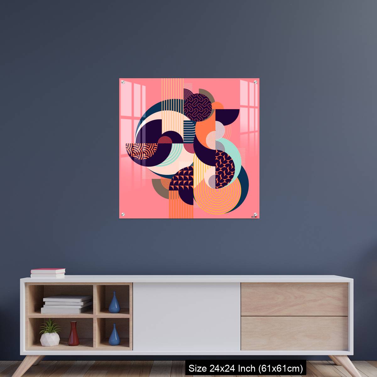 OMGs Acrylic Wall Decor – Abstract art colorful geometric composition. - Image 8