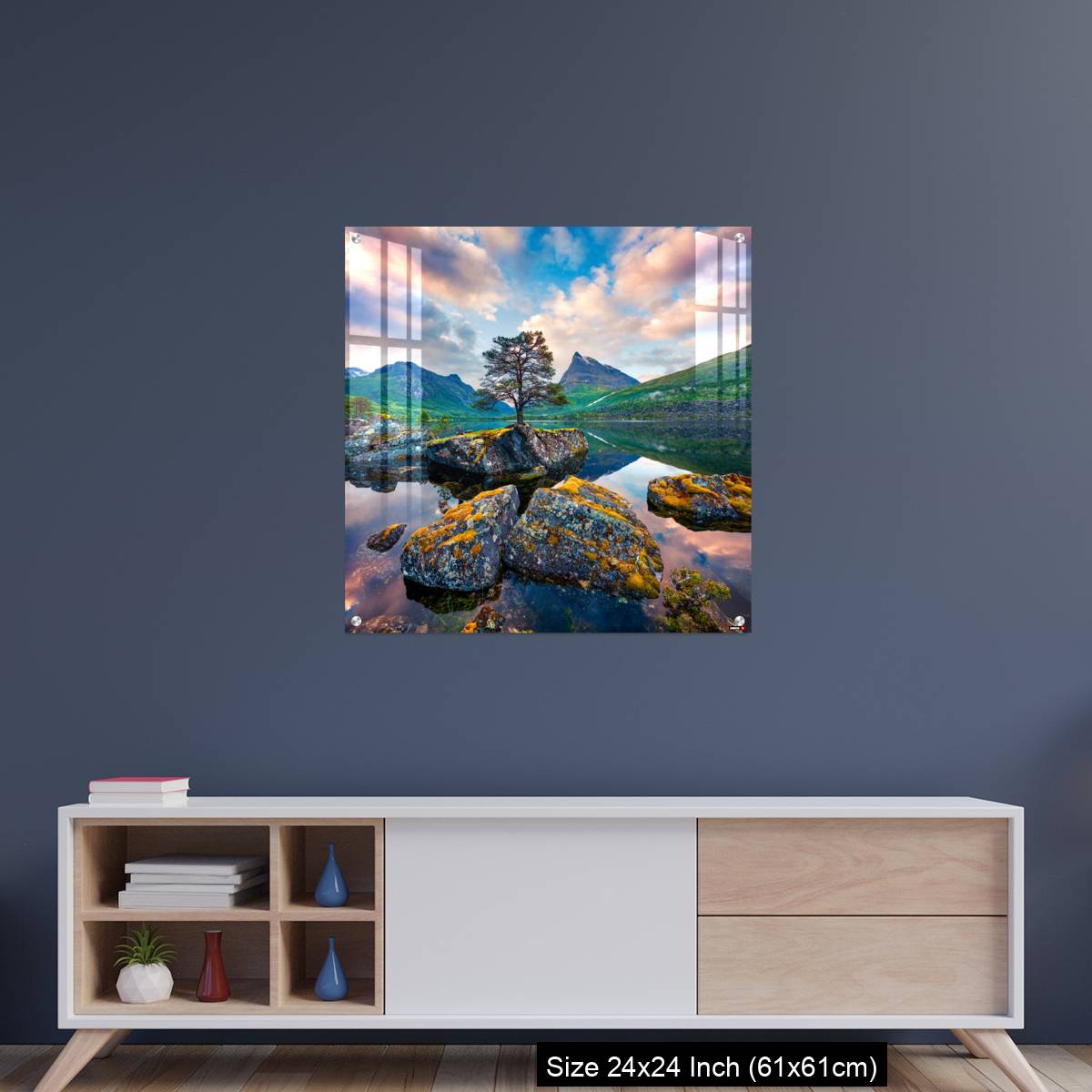 OMGs Acrylic Wall Decor – Fantastic summer sunrise on the Innerdalsvatna lake - Image 8