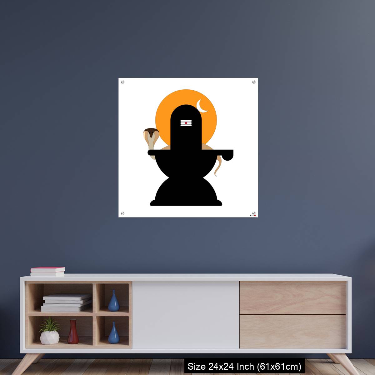 OMGs Acrylic Wall Decor – Shiva Lingam  with snake - Image 8