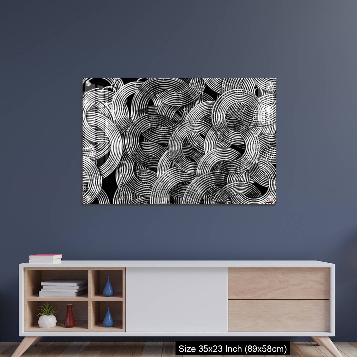 OMGs Acrylic Wall Decor – Beautiful photo of Necklace with Interlocked concentric circles - Image 8