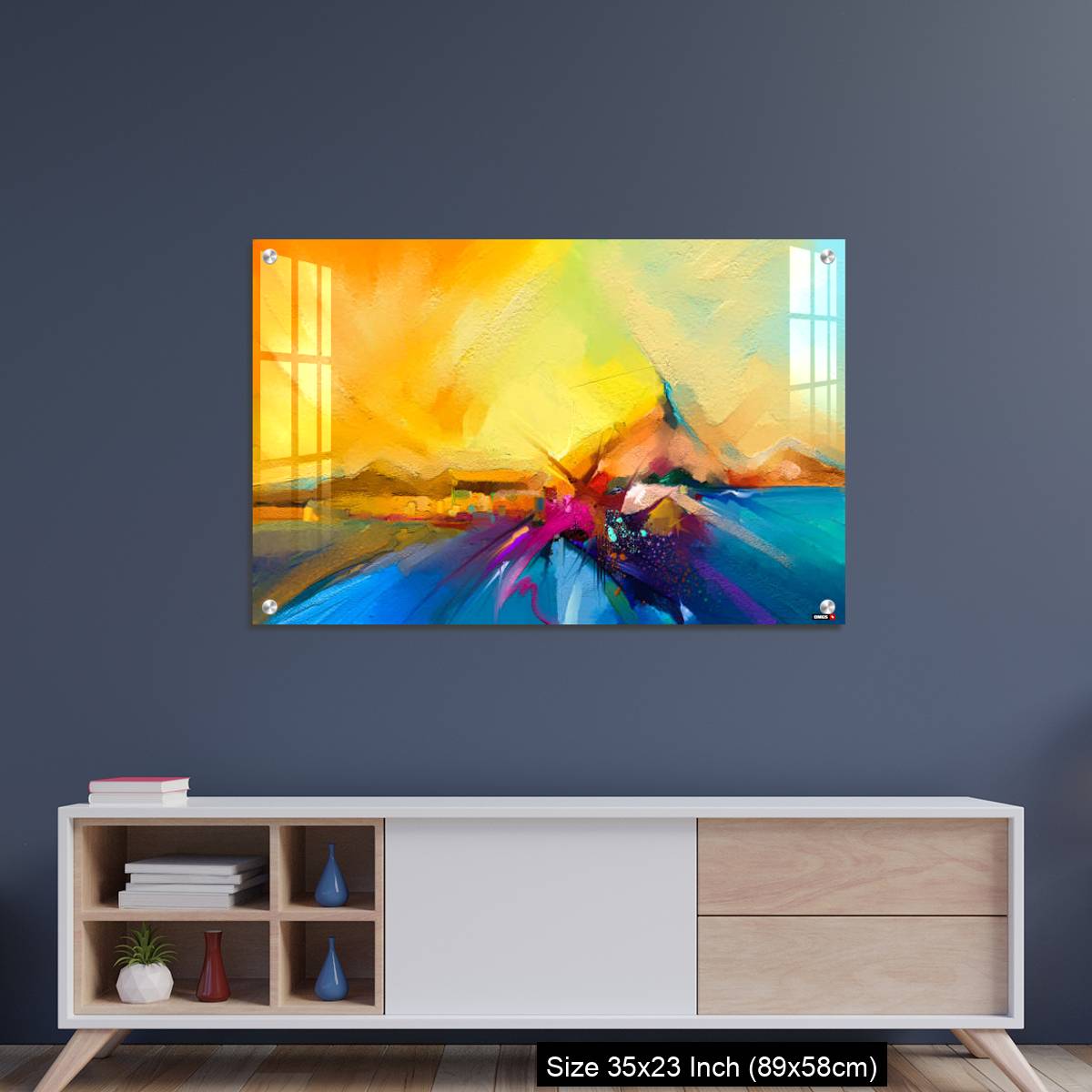 OMGs Acrylic Wall Decor – Colorful oil painting on canvas texture. - Image 8
