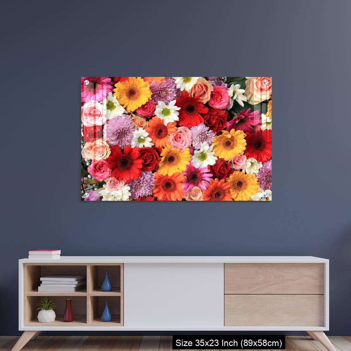 OMGs Acrylic Wall Decor – Colorful wedding flower arrangement - Image 8