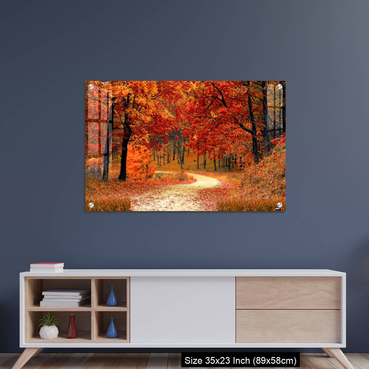 OMGs Acrylic Wall Decor – England-Foggy path in the autumn park - Image 8