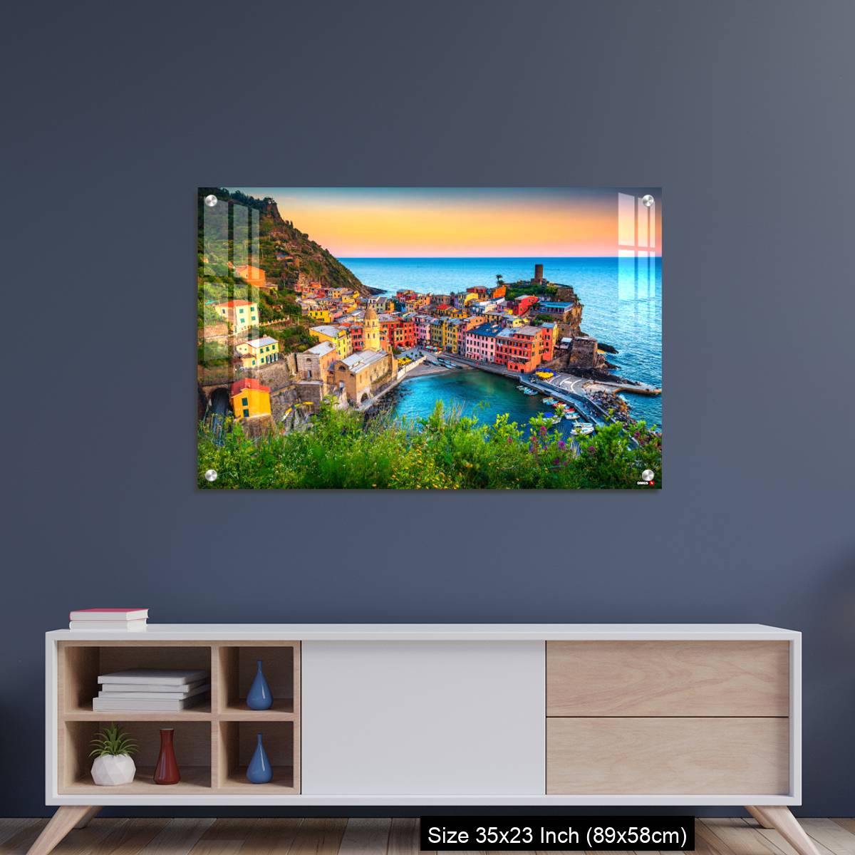 OMGs Acrylic Wall Decor – Famous touristic town of Liguria with beaches and colorful houses - Image 8