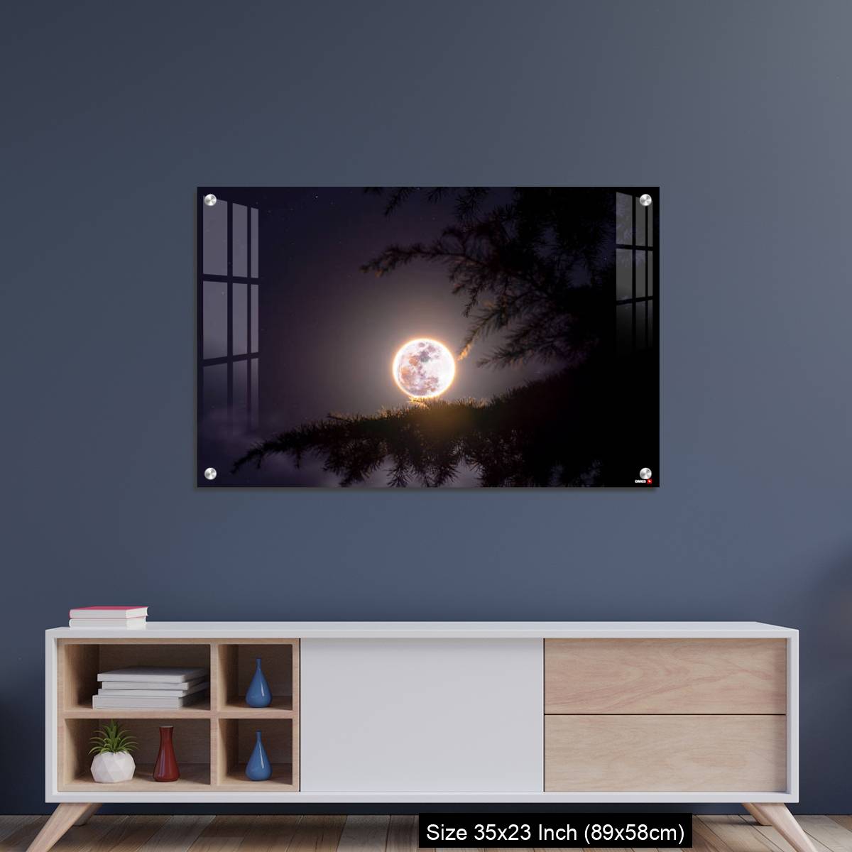 OMGs Acrylic Wall Decor – February's full Moon - The Snow Moon - Image 8