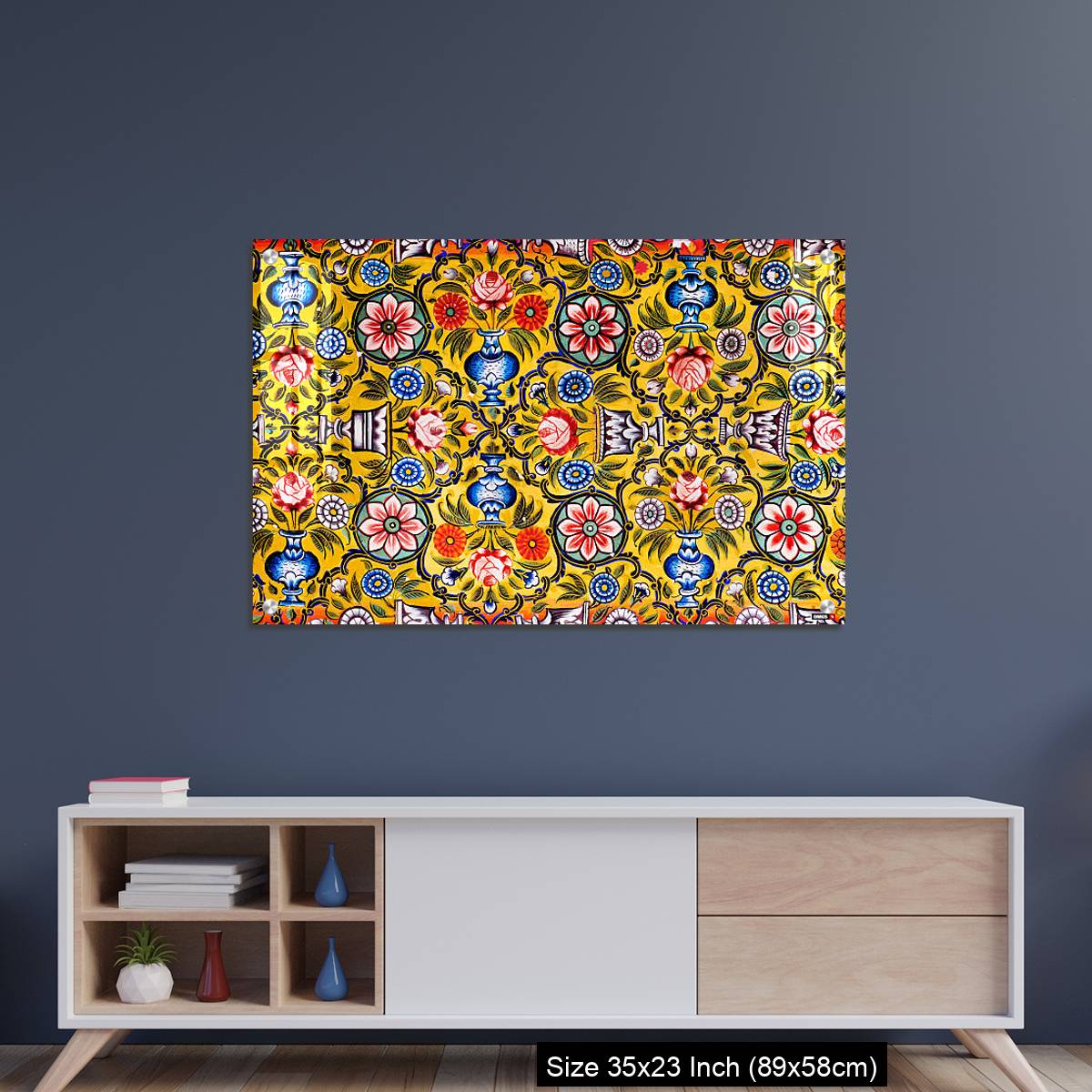 OMGs Acrylic Wall Decor – Floral patterns on colorful mural - Image 8