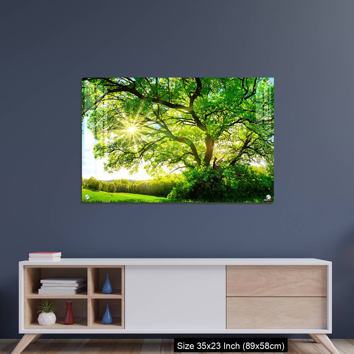 OMGs Acrylic Wall Decor – The sun shining through a majestic oak tree - Image 8