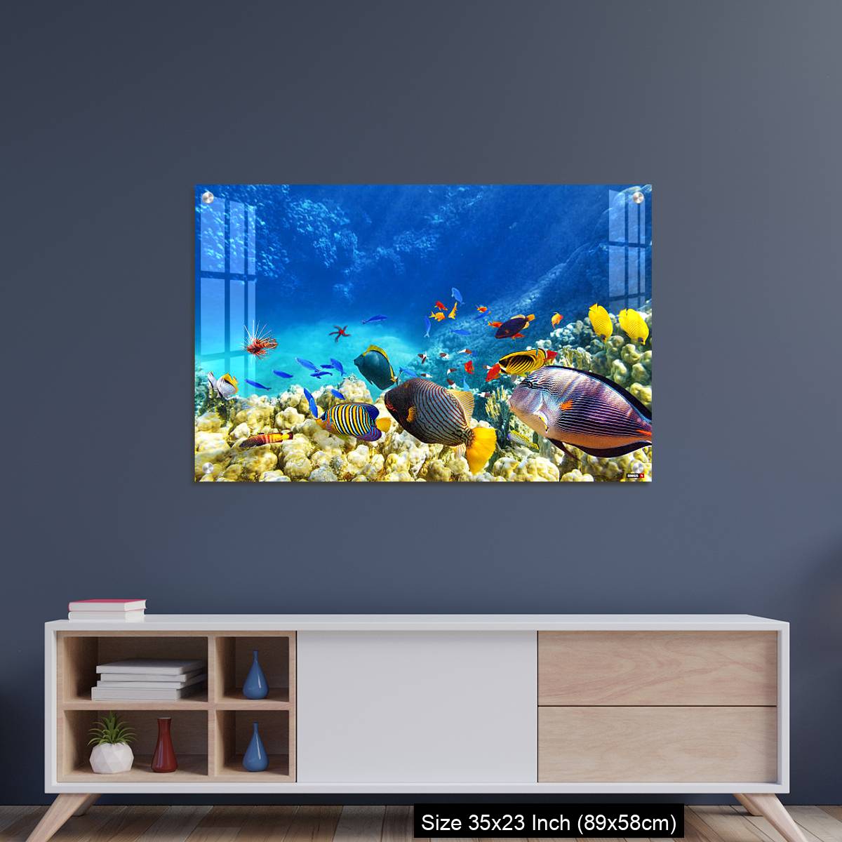 OMGs Acrylic Wall Decor – Underwater world with corals and tropical fish. - Image 8