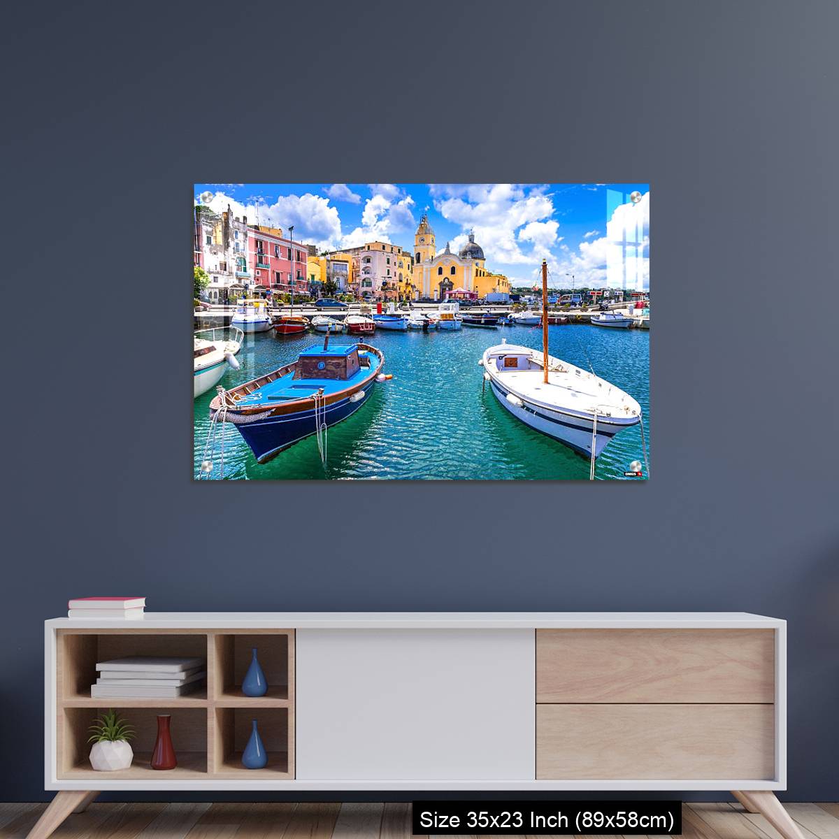 OMGs Acrylic Wall Decor – colorful Procida island in Campania, Italy - Image 8