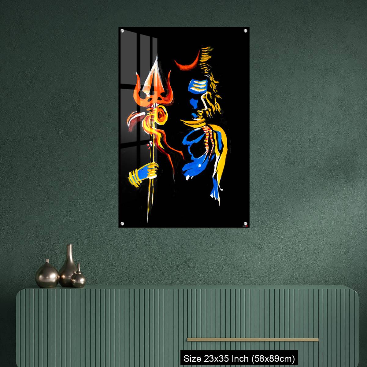 OMGs Acrylic Wall Decor – Lord Shiva with his trishul - Image 9
