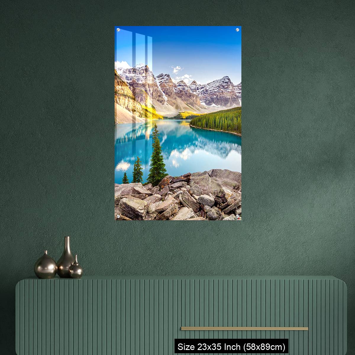OMGs Acrylic Wall Decor – Landscape view of Moraine lake in Canadian Rocky Mountains - Image 9