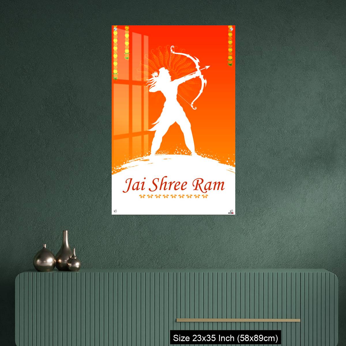 OMGs Acrylic Wall Decor – Lord Rama with bow arrow - Image 9