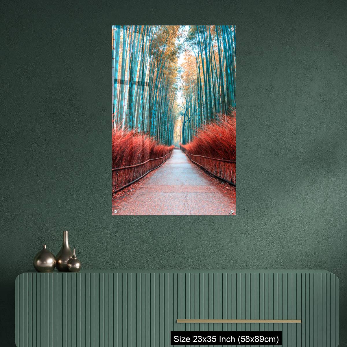 OMGs Acrylic Wall Decor – walkway bamboo tunnel named Arashiyama bamboo forest in Kyoto, Tourist landmark of Japan - Image 9