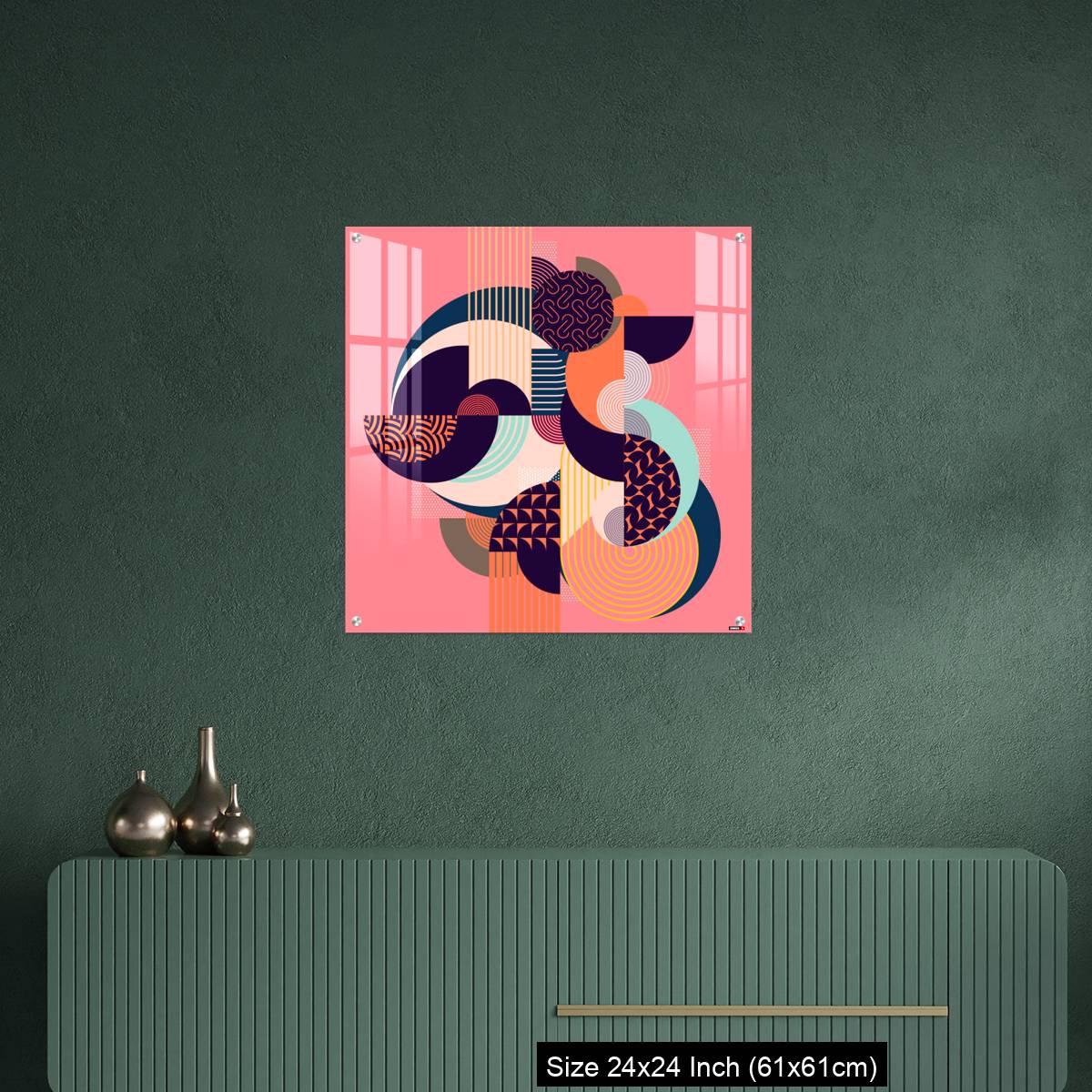 OMGs Acrylic Wall Decor – Abstract art colorful geometric composition. - Image 9