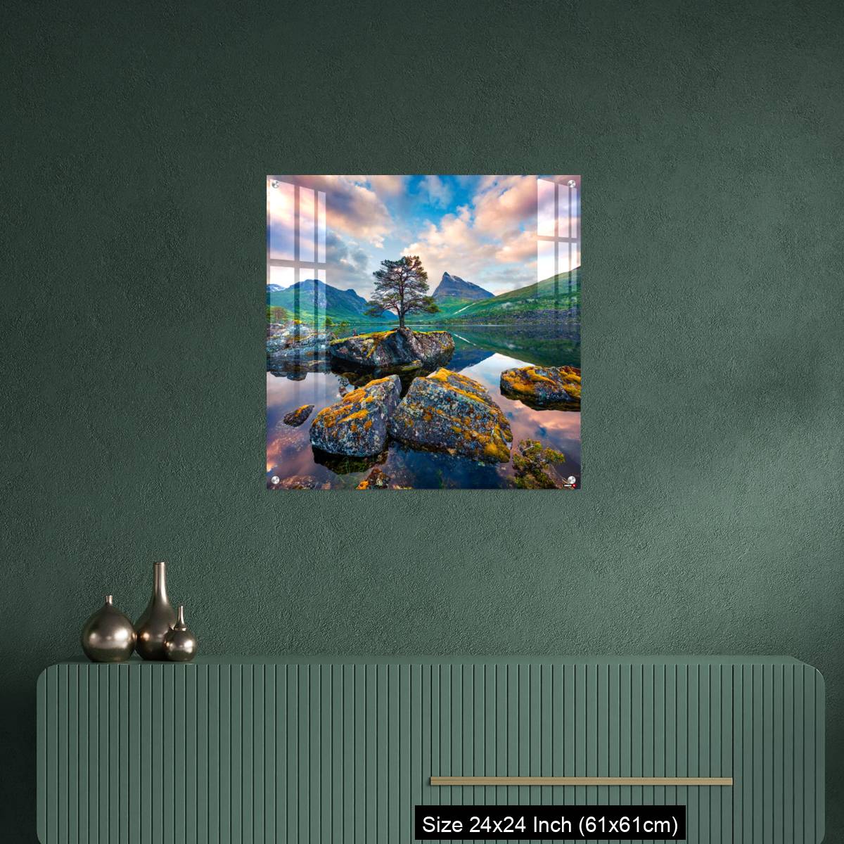 OMGs Acrylic Wall Decor – Fantastic summer sunrise on the Innerdalsvatna lake - Image 9