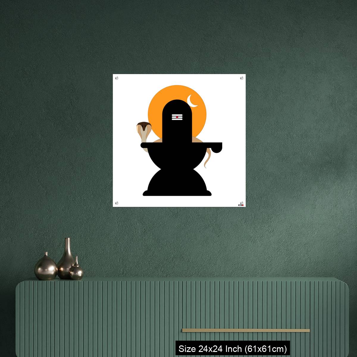 OMGs Acrylic Wall Decor – Shiva Lingam  with snake - Image 9
