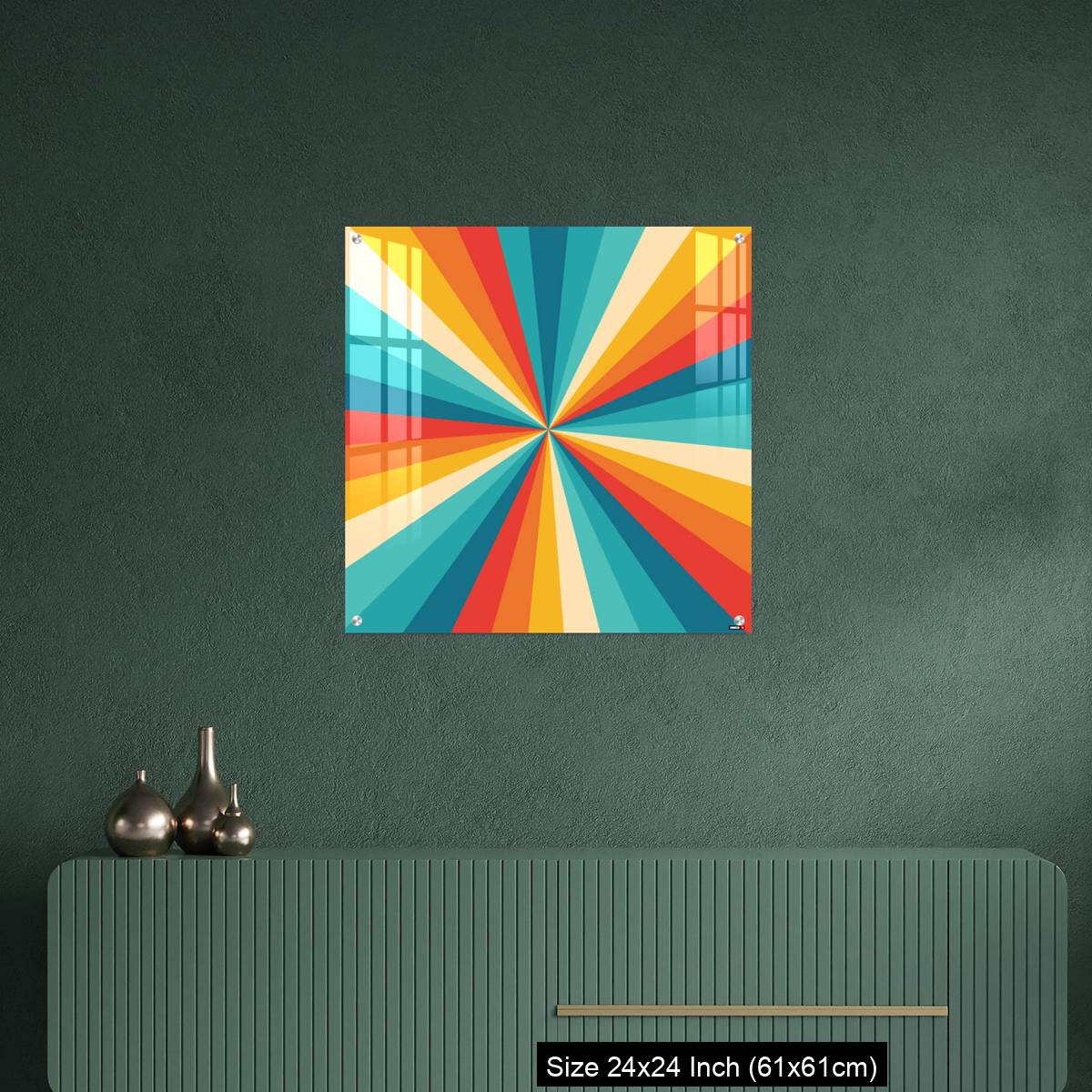 OMGs Acrylic Wall Decor – Sunburst Retro - Image 9