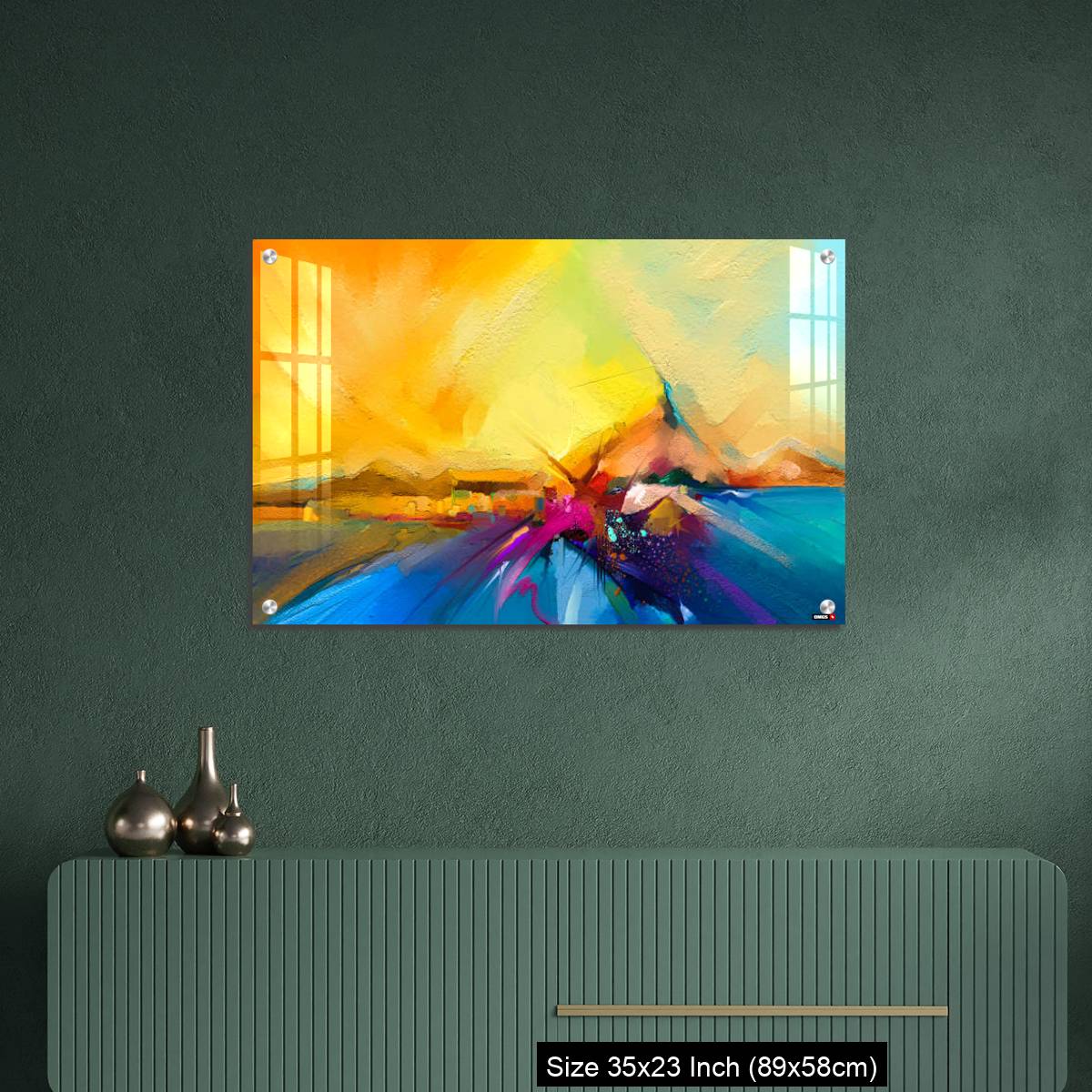 OMGs Acrylic Wall Decor – Colorful oil painting on canvas texture. - Image 9